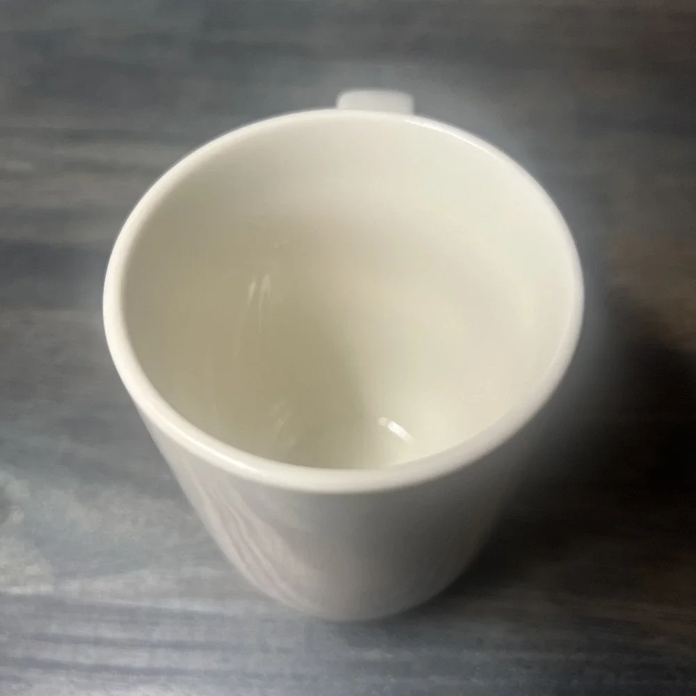 Crate & Barrel‎ GRAEDEN Light Gray & White Replacement Mug Cup Coffee Tea